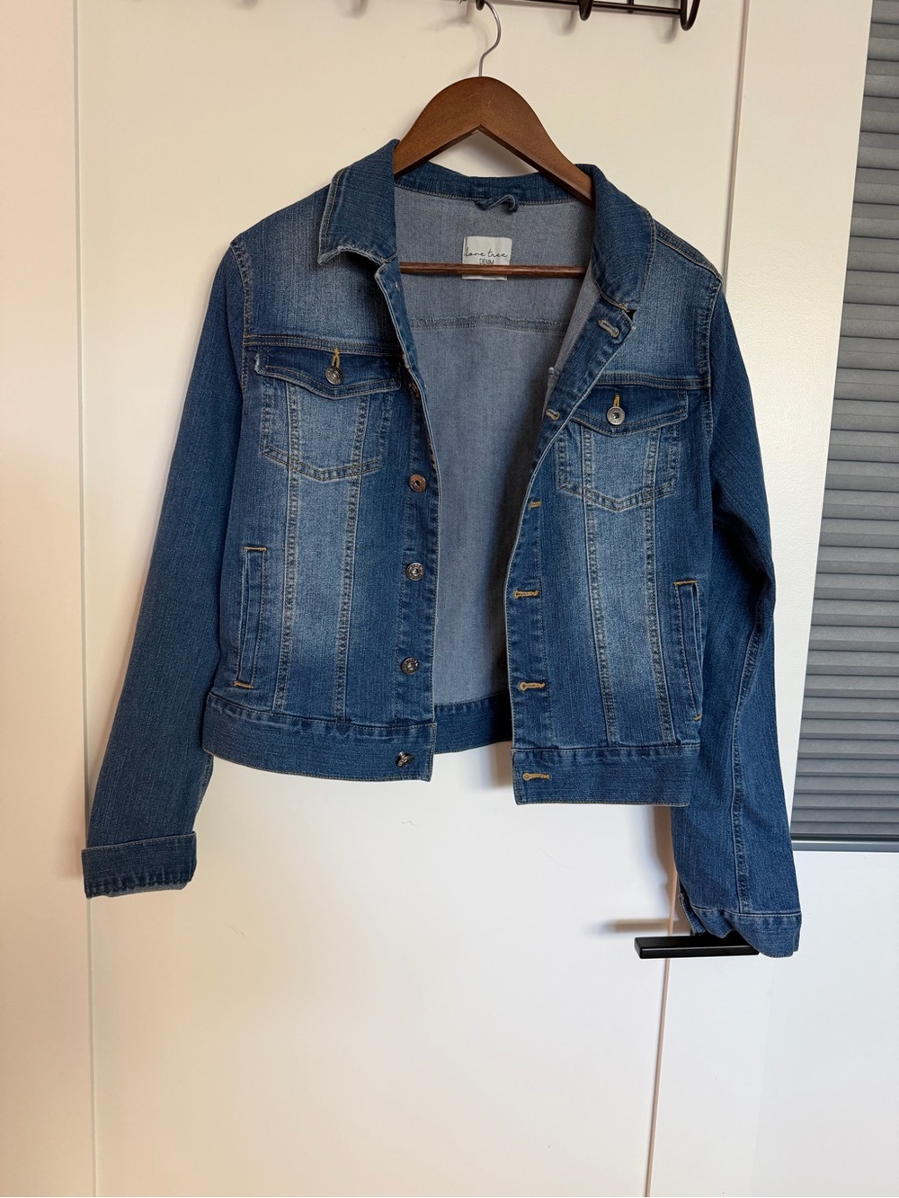 Love Tree Medium Blue Denim Jacket - Women's Jean Jacket